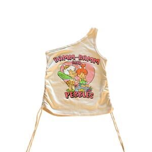 Flintstones Bam Bam and Pebbles one strap tank top Size Small